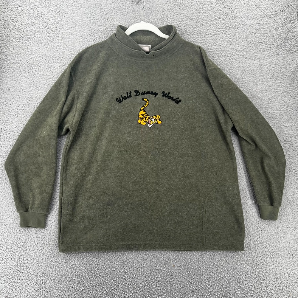 Walt Disney World Pullover Sweater Sweatshirt‎ Tigger Green Adult Large READ